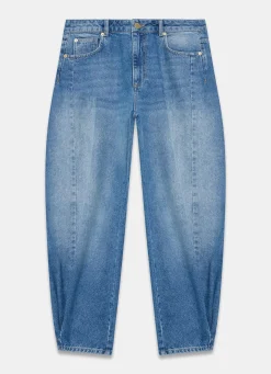 Online Mid Indigo Balloon Popper Jeans Jeans|Barrel & Balloon Jeans