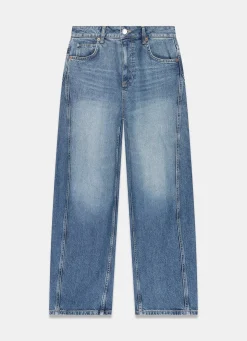 Clearance Mid Indigo Barrel Leg Jeans Jeans|Barrel & Balloon Jeans