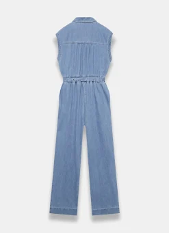 Online Mid Indigo Denim Jumpsuit Jumpsuits
