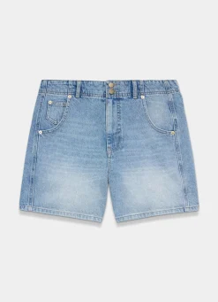 Online Mid Indigo Denim Shorts Shorts|Trousers