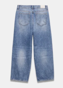 Best Mid Indigo Relaxed Tapered Boyfriend Jeans Jeans|Barrel & Balloon Jeans
