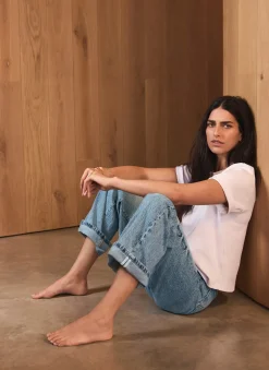 Sale Mid Indigo Workable Wide Jeans Jeans|Wide Leg Jeans