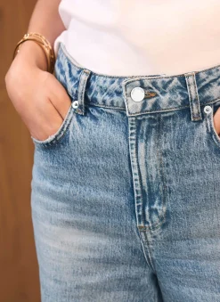 Sale Mid Indigo Workable Wide Jeans Jeans|Wide Leg Jeans