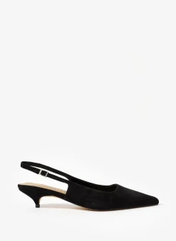 Mila Suede Slingback Kitten Heels Heels|Heels