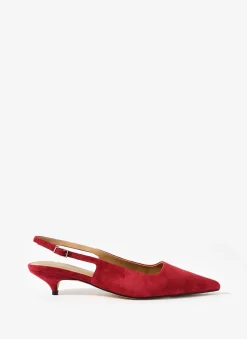 New Mila Suede Slingback Kitten Heels Heels|Heels