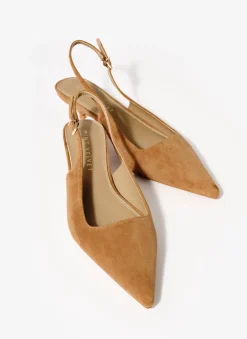 Clearance Mila Suede Slingback Kitten Heels Heels|Heels