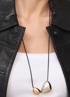 Sale Mixed Metal Rope Pendant Necklace Jewellery|Jewelry