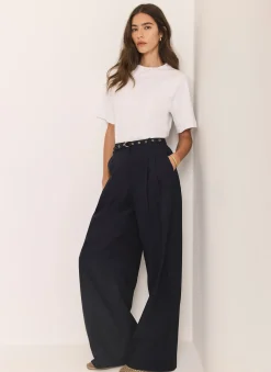 Belt Wide Leg Trouser Wide Leg Trousers|Trousers