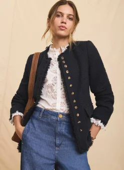 Hot Boucle Tweed Jacket Jackets