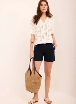 Best Button Front Chino Shorts Shorts|Trousers