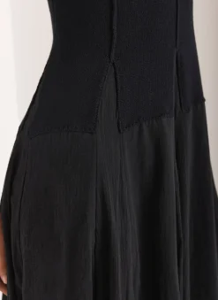 Clearance Cotton Blend Drop Waist Maxi Dress Maxi Dresses