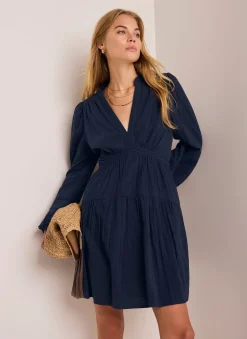 Clearance Cotton Cheesecloth Mini Dress Summer Dresses|Mini Dresses