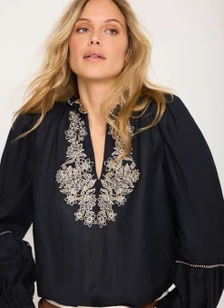 Best Embroidered Detail Blouse Shirts & Blouses