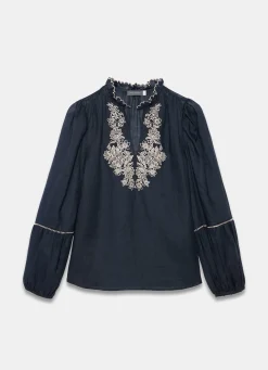 Best Embroidered Detail Blouse Shirts & Blouses