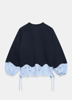 Outlet Embroidered Hem Sweatshirt Sweatshirts|Sweatshirts