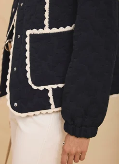 Best Floral Jacquard Quilted Jacket Jackets