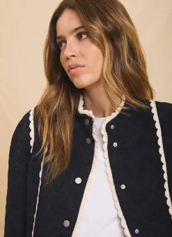 Best Floral Jacquard Quilted Jacket Jackets