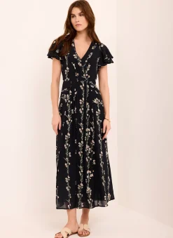 New Floral Print Midi Dress Midi Dresses|Printed Dresses