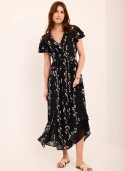 New Floral Print Midi Dress Midi Dresses|Printed Dresses