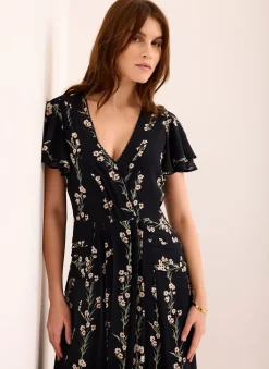 New Floral Print Midi Dress Midi Dresses|Printed Dresses