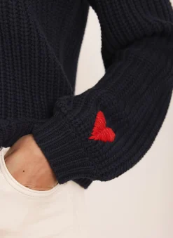 Clearance Heart Embroidered Cardigan Cardigans|Jumpers & Cardigans