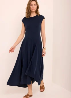 Sale Jersey Asymmetric Midi Dress Summer Dresses|Midi Dresses