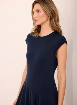 Sale Jersey Asymmetric Midi Dress Summer Dresses|Midi Dresses