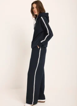 Discount Jersey Crochet Trim Wide Joggers Leggings & Joggers|Trousers
