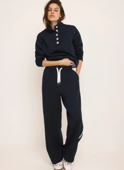 Discount Jersey Crochet Trim Wide Joggers Leggings & Joggers|Trousers