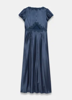 Best Lace Detail Satin Midi Dress Occasion Dresses|Occasion Dresses