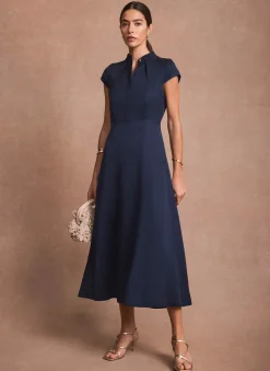Online Navy Maxi Shirt Dress Occasion Dresses|Occasion Dresses