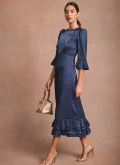 Best Metallic Midi Dress Occasion Dresses|Occasion Dresses