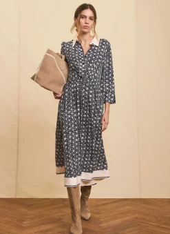 Best Print Midi Shirt Dress Midi Dresses|Shirt Dresses