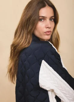 Discount Quilted Cable Knit Jacket Jackets|Jumpers & Cardigans