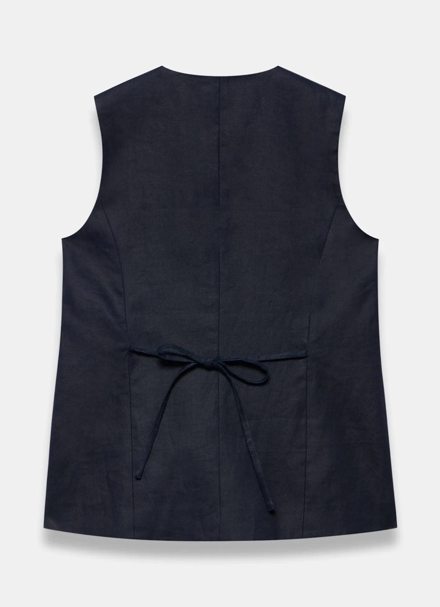 Hot Ramie Longline Waistcoat Waistcoats|All Tops