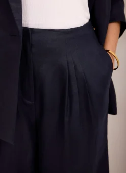 Outlet Ramie Wide Leg Trousers Wide Leg Trousers|Trousers