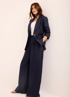 Outlet Ramie Wide Leg Trousers Wide Leg Trousers|Trousers