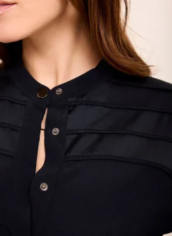 Hot Satin Utility Midi Dress Midi Dresses|Shirt Dresses