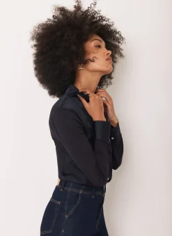 Sale Satin Utility Shirt Shirts & Blouses