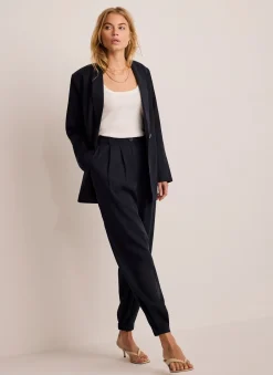 Sale Tapered Balloon Trousers Wide Leg Trousers|Trousers