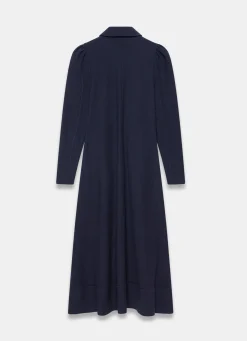 Online Textured Zip Detail Midi Dress Midi Dresses