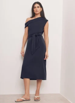 Clearance Tie Detail Midi Dress Midi Dresses