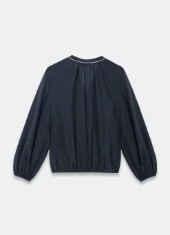 Sale Whipstitch Detail Blouse Shirts & Blouses