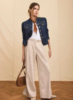 Hot Neutral Belted Wide Trousers Wide Leg Trousers|Trousers