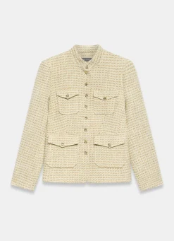 New Boucle Pocket Detail Jacket Jackets