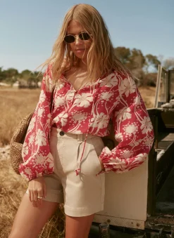 Online Neutral Cotton Blend Chino Shorts Shorts|Trousers