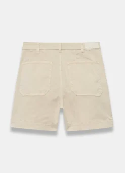 Online Neutral Cotton Blend Chino Shorts Shorts|Trousers