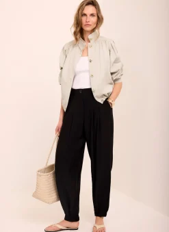 Sale Neutral Cotton Blend Jacket Jackets