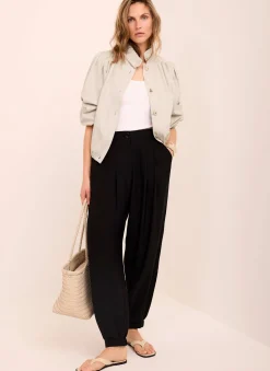 Sale Neutral Cotton Blend Jacket Jackets