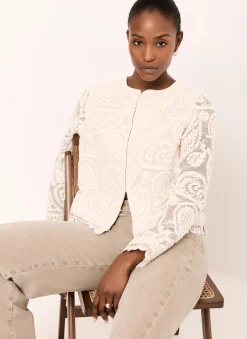 Sale Crochet Paisley Jacket Jackets|Cardigans